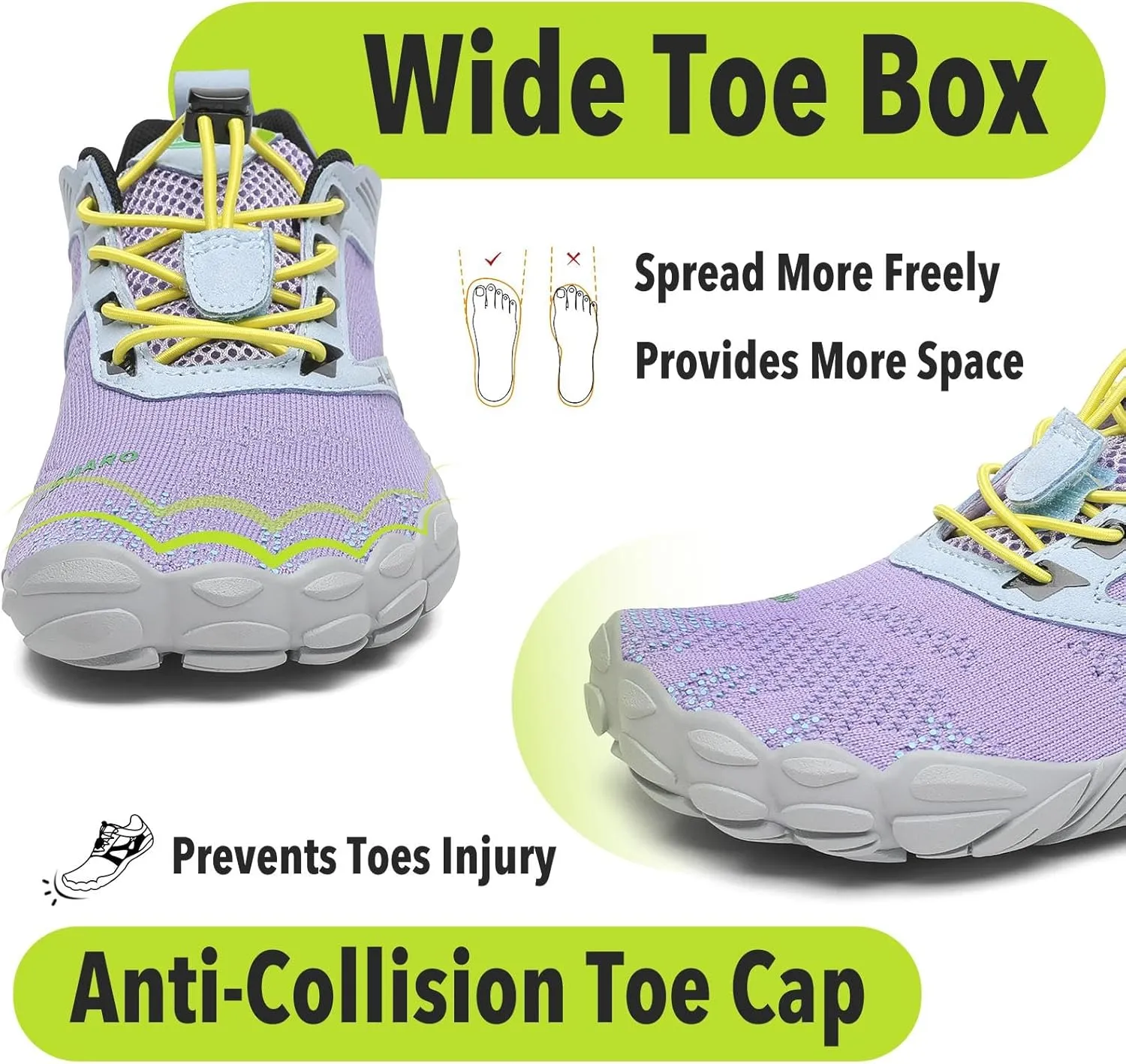 SAGUARO Womens Mens Barefoot Shoes Minimalist Trail Runner Wide Toe Box Zero Drop Outdoor Cross Training Shoe