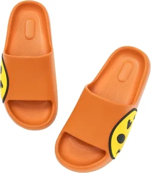 Sandals for Girls and Boys,Mens Slippers Sandals for Women,EVA Anti-Slip Indoor & Outdoor Kids Slippers Smile Face Open Toe Spa Bath Pool Gym House Casual Shower Shoes