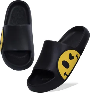 Sandals for Girls and Boys,Mens Slippers Sandals for Women,EVA Anti-Slip Indoor & Outdoor Kids Slippers Smile Face Open Toe Spa Bath Pool Gym House Casual Shower Shoes