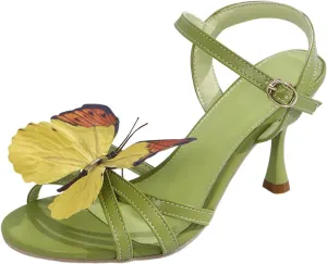 Sandals for Women 2025 Buckle Heels Stiletto Square Open Toe Sandals Mid Heeled Sandals Wedding Dress Shoes