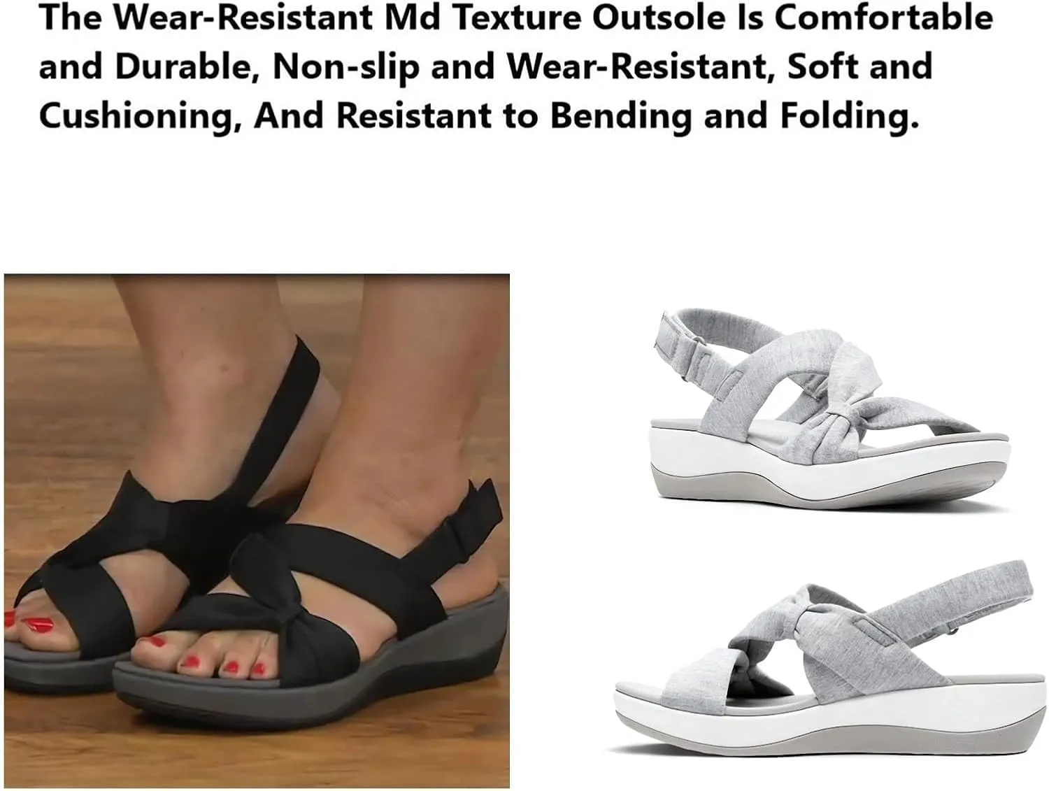 Sandals Women Comfortable Orthotic Sport Slippers with Ankle Strap Wide Width Arch Support Shoes Walking Beach Sandals