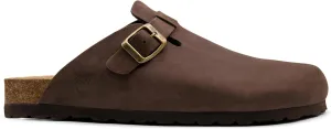 Sandgrens Handmade Unisex Cork Mules | European Top Grain Leather Sandals with Soft Suede Cushioned Footbed and EVA Rubber Sole | Toledo