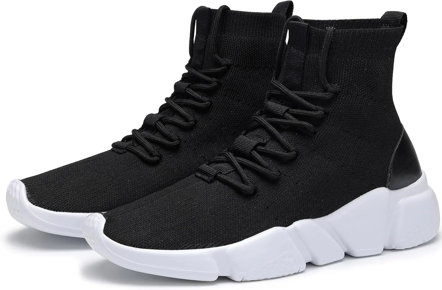 Santiro High Top Slip On Sneakers for Men Walking Tennis Shoes Lightweight Work Casual Gym Athletic Shoes