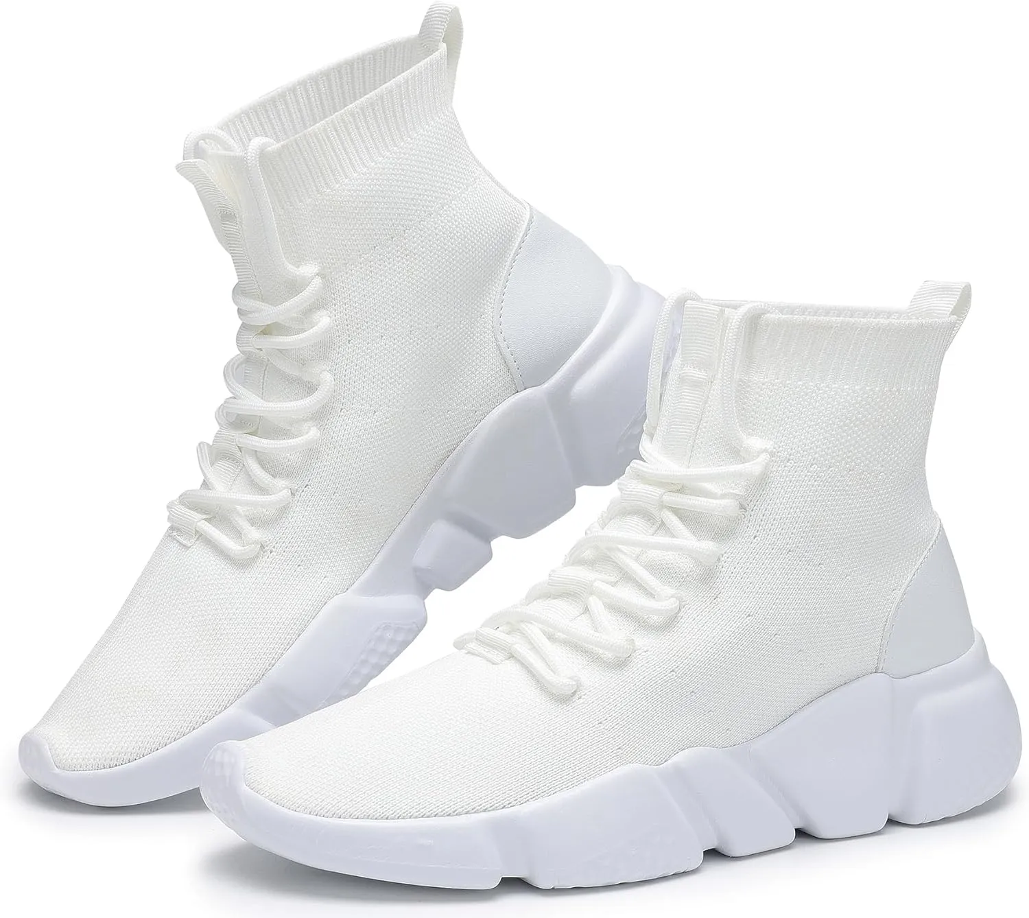 Santiro High Top Slip On Sneakers for Men Walking Tennis Shoes Lightweight Work Casual Gym Athletic Shoes