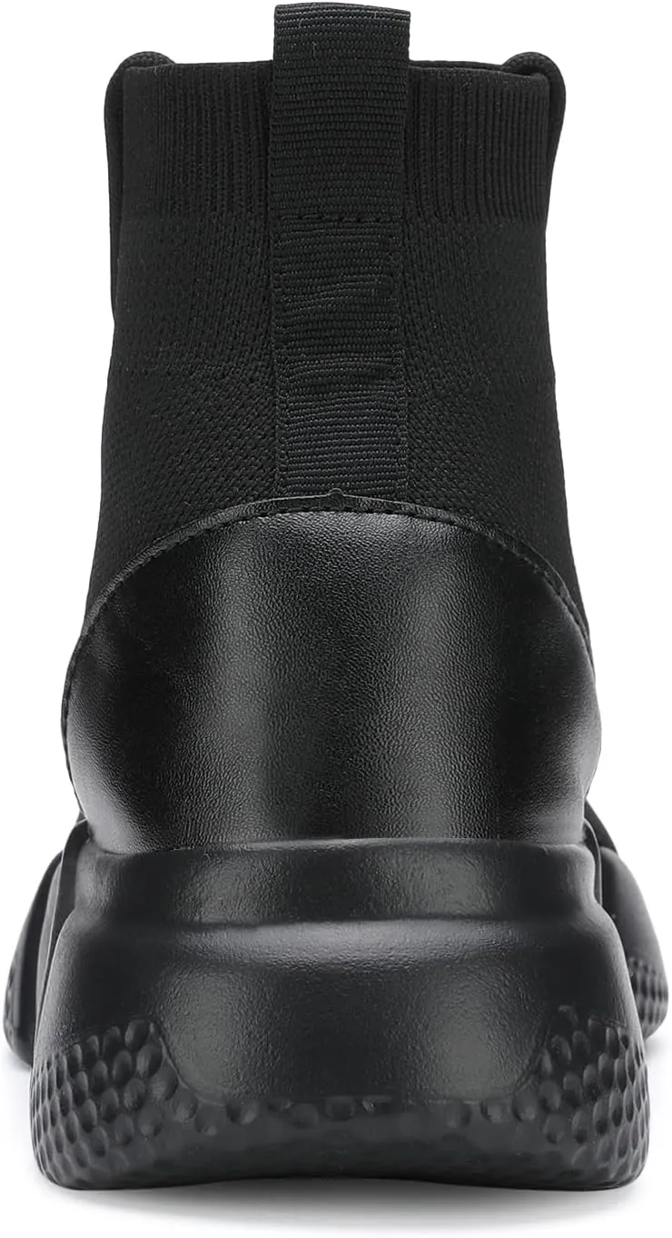 Santiro High Top Slip On Sneakers for Men Walking Tennis Shoes Lightweight Work Casual Gym Athletic Shoes