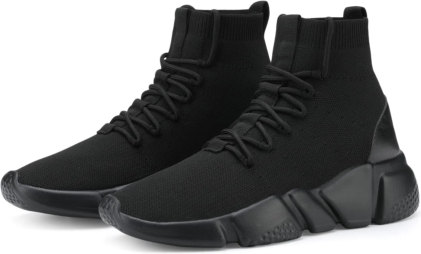 Santiro High Top Slip On Sneakers for Men Walking Tennis Shoes Lightweight Work Casual Gym Athletic Shoes
