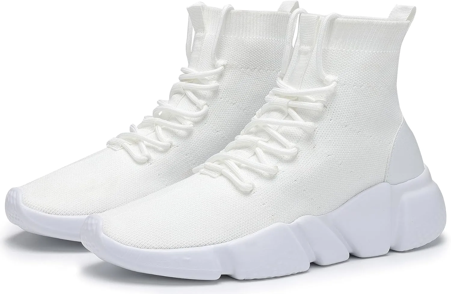 Santiro High Top Slip On Sneakers for Men Walking Tennis Shoes Lightweight Work Casual Gym Athletic Shoes