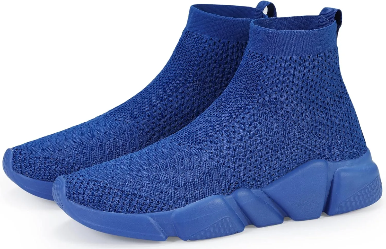 Santiro Walking Shoes for Men Lightweight High Top Sneakers Breathable Knit Athletic Running Shoes Fashion Gym Sports Shoes