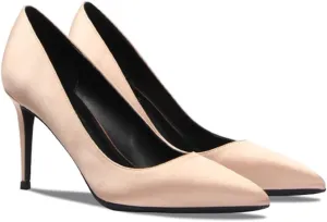 Satin Surface with Pointed with Cheongsam Skirt High Heeled Single Shoes French Women's Shoes 8cm