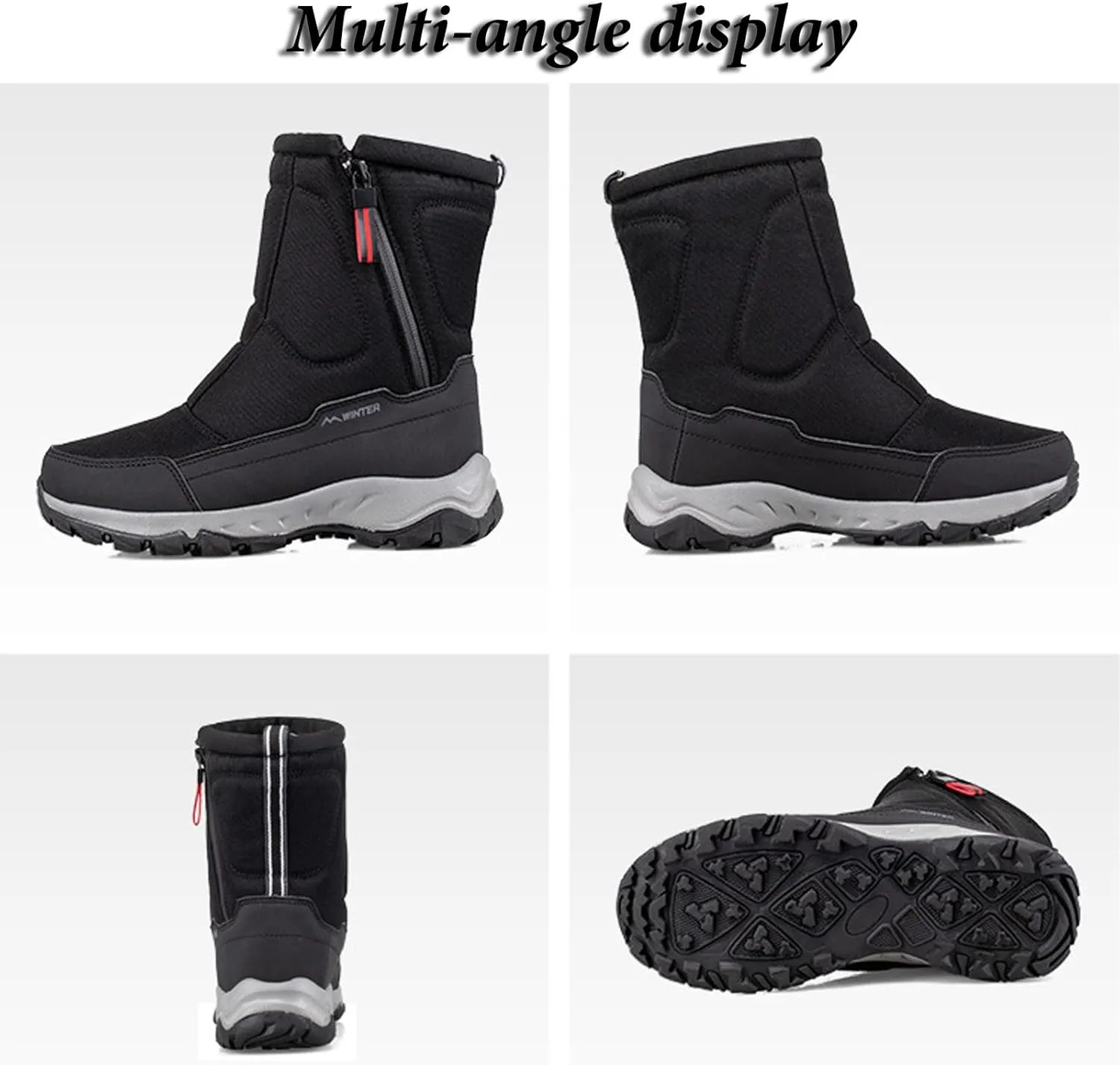 Sawbehind Winter Boots, Men’s Insulated Winter Boots – Warm, Waterproof, and Non-Slip for All-Day Comfort