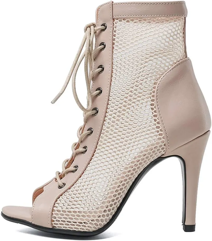 Scaoruki Women Classic Gladiator Sandals Summer Booties Breathable Mesh Sandals