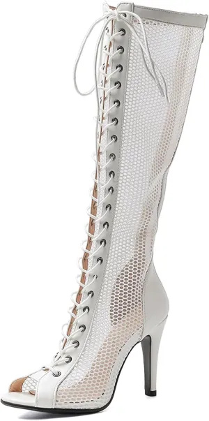 Scaoruki Women Classic Gladiator Sandals Summer Booties Breathable Mesh Sandals
