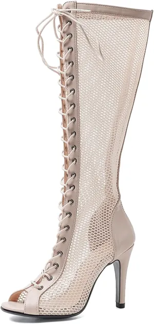Scaoruki Women Classic Gladiator Sandals Summer Booties Breathable Mesh Sandals