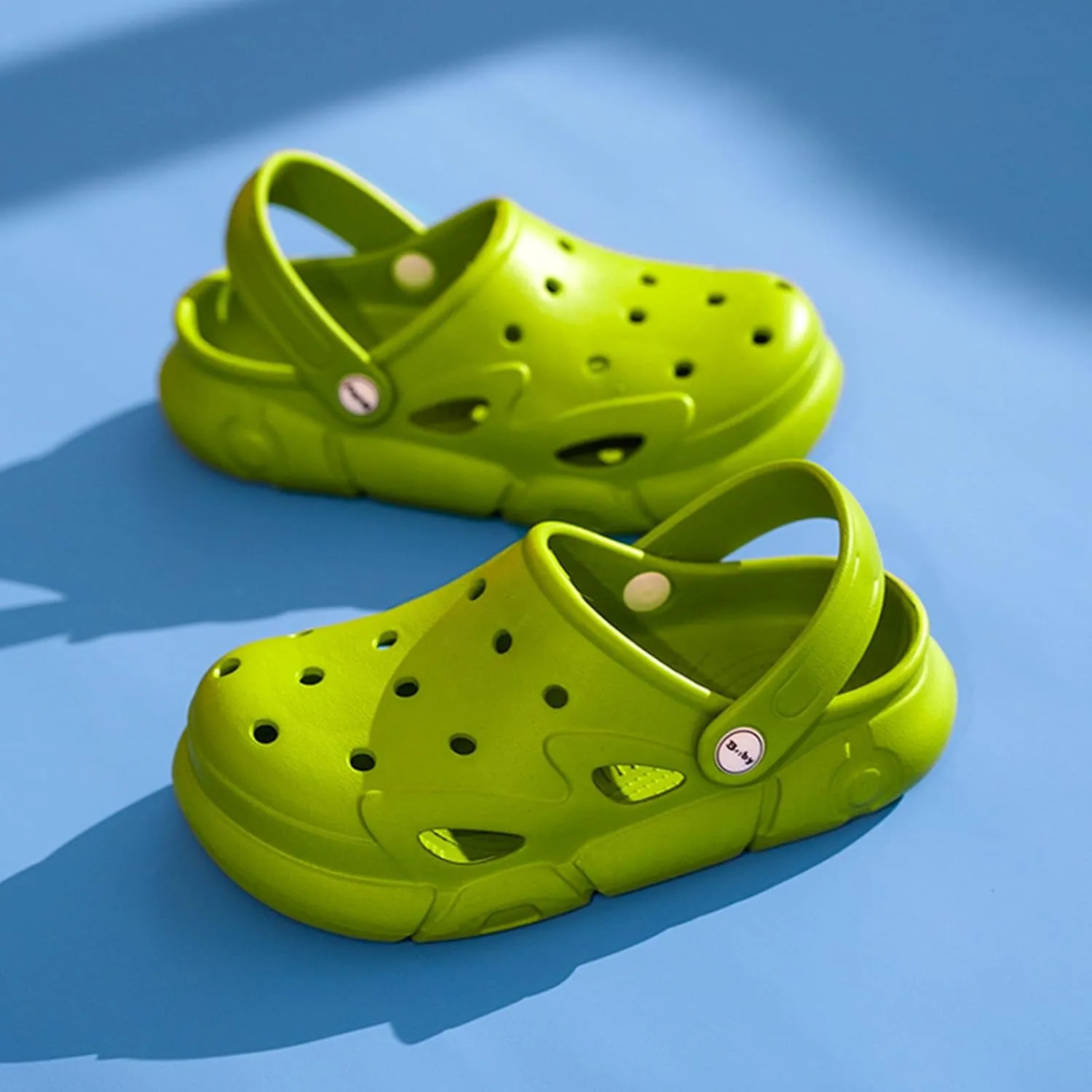 SECHRITE Kids Boys Girls Garden Clogs Shoes Shower Slippers Toddler Slip On Mules Lightweight Beach Pool Slides Indoor Sandals