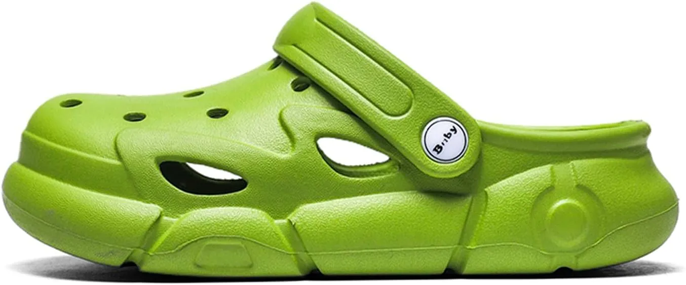SECHRITE Kids Boys Girls Garden Clogs Shoes Shower Slippers Toddler Slip On Mules Lightweight Beach Pool Slides Indoor Sandals