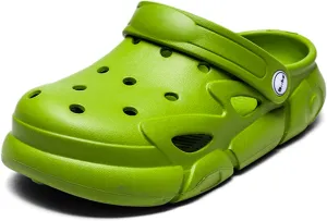 SECHRITE Kids Boys Girls Garden Clogs Shoes Shower Slippers Toddler Slip On Mules Lightweight Beach Pool Slides Indoor Sandals