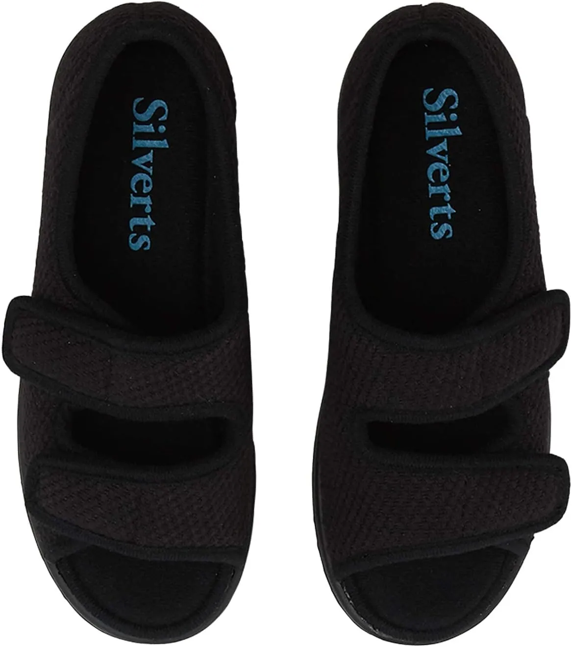 Silverts Diabetic Sandals for Women | Extra-Wide Non-Slip Comfortable Slippers for Elderly, Swelling, Sensitive Feet