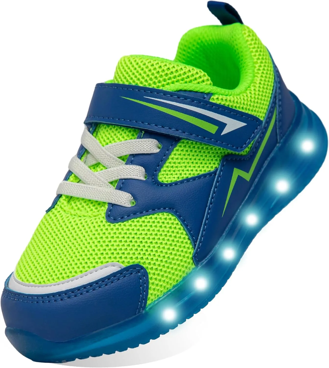 SKYWHEEL Boys Girls Sneakers Light up for Toddler Size 5 to Little Kids Size 2
