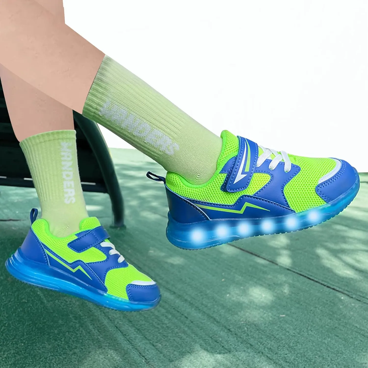 SKYWHEEL Boys Girls Sneakers Light up for Toddler Size 5 to Little Kids Size 2