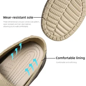 Slip On Shoes for Men Casual Canvas Loafers Men's Deck Shoes Comfort Boat Shoes with Rubber Sole