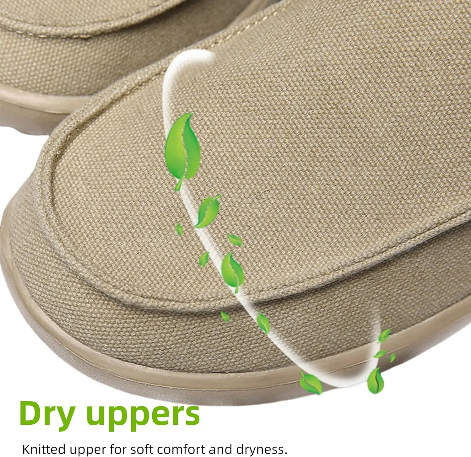 Slip On Shoes for Men Casual Canvas Loafers Men's Deck Shoes Comfort Boat Shoes with Rubber Sole