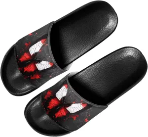 Slippers Sandals for Women EVA Flat Slides Anti-Slip House Shower Shoes Indoor Outdoor Open Toe Spa Pool Slides SizeUS 6-13.5