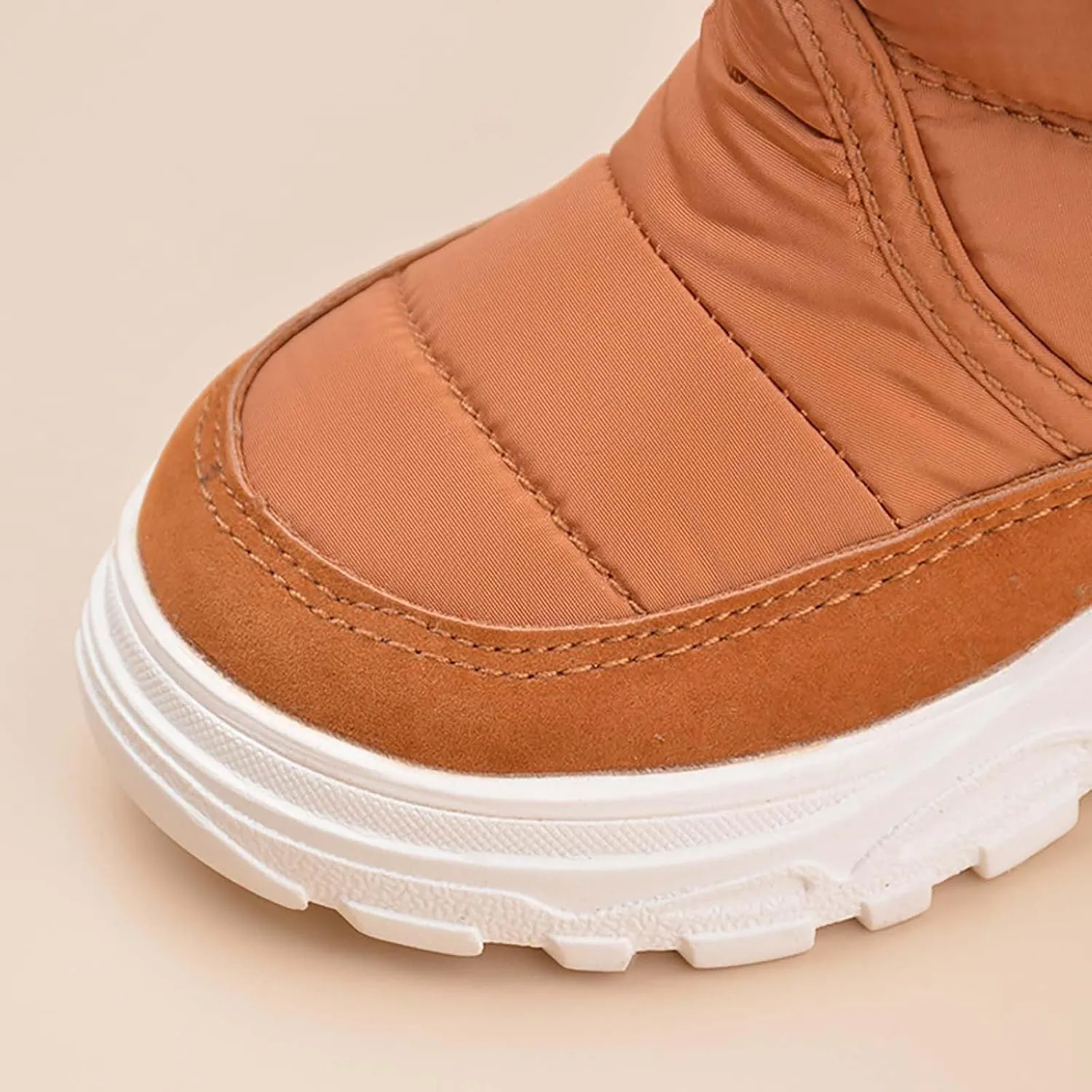 Snow Boots for Kids Boys Girls Winter High Top Non-Slip Shoes Cold Weather Faux F𝘂r Lined Outdoor Sport Sneaker