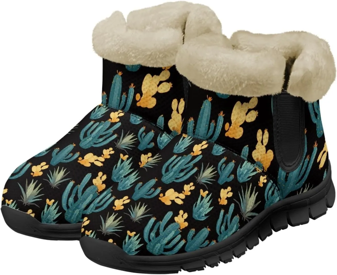 Snow Boots for Women -Fashion Winter Warm Snow Boots Anti-Slip outdoor Furry bootie for men women