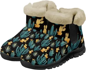 Snow Boots for Women -Fashion Winter Warm Snow Boots Anti-Slip outdoor Furry bootie for men women