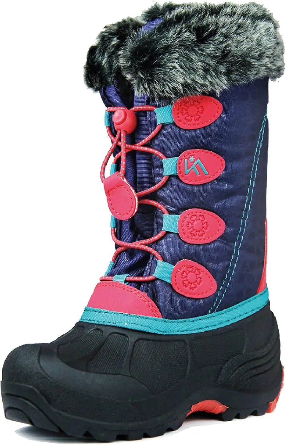 Snow Boots Kids Waterproof Durable and Slip Resistant Winter Snow Boots for Boys and Girls with Insulated Fleece Lining Perfect for Snowy Adventures Ideal Snow Boots toddler to Keep Feet Warm and Dry
