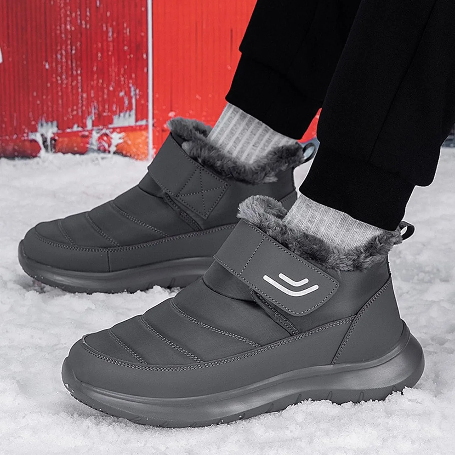 Snow Boots Men Wear And Anti Slip Snow Boots Cotton Shoes Outdoor Sports Shoes Mens Hunting Boots