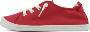Soda Flat Women Shoes Linen Canvas Slip On Sneakers Lace Up Style Loafers Zig-S