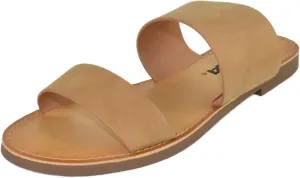 Soda Shoes Women's Sandals Double Strap Flip Flops Slides Wide Fit W-Abbey
