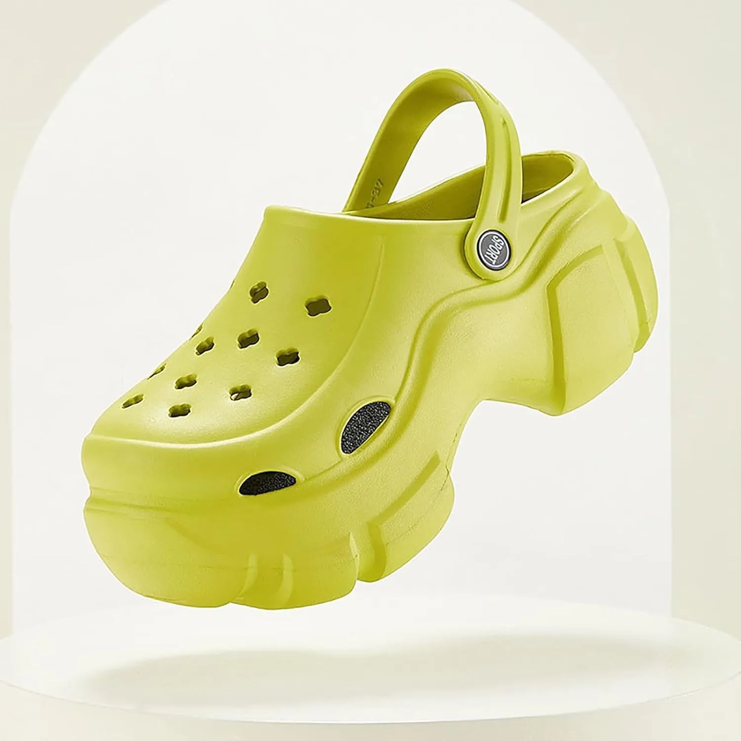 Solaud Platform Clogs for Women High Platform Clog Sandals Classic Comfortable Slip On Slide Wedge Garden