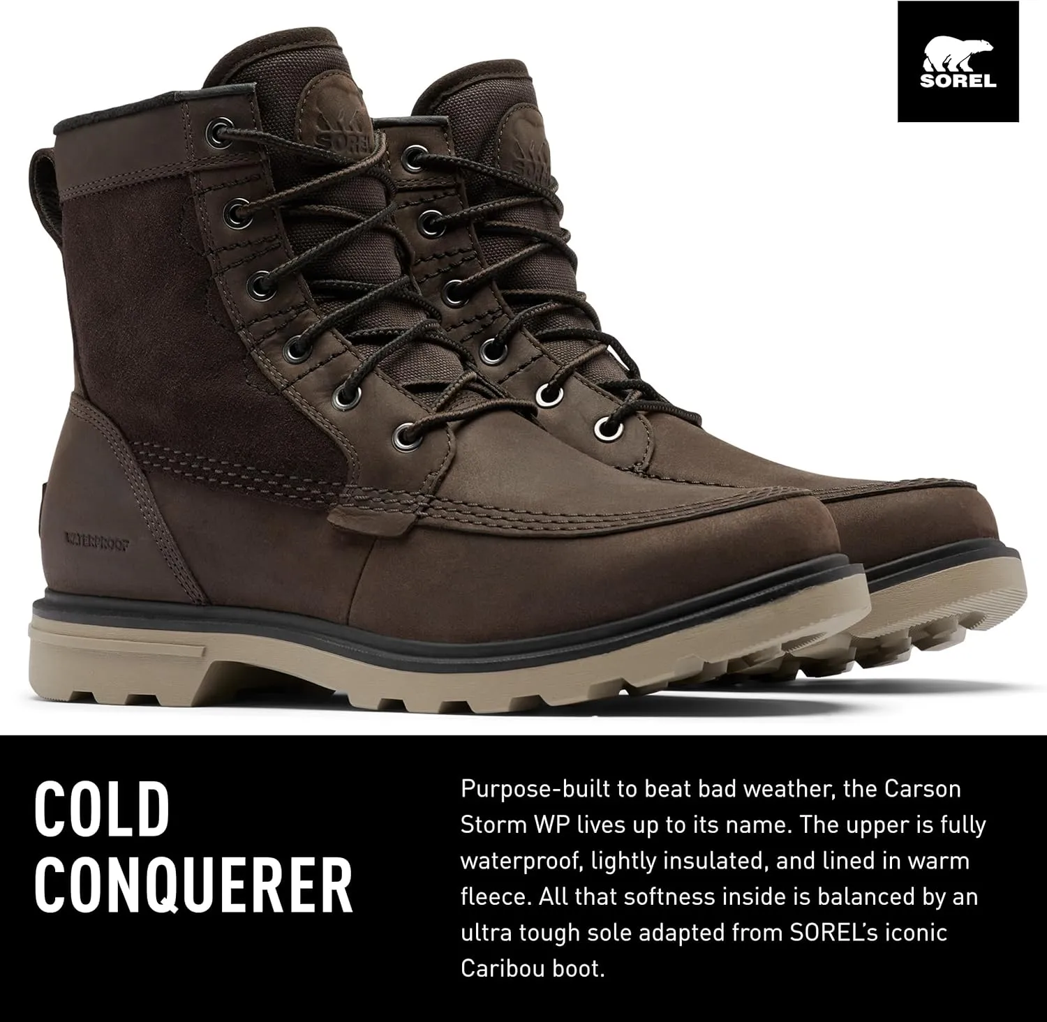 Sorel Carson Storm Waterproof Men's Boots