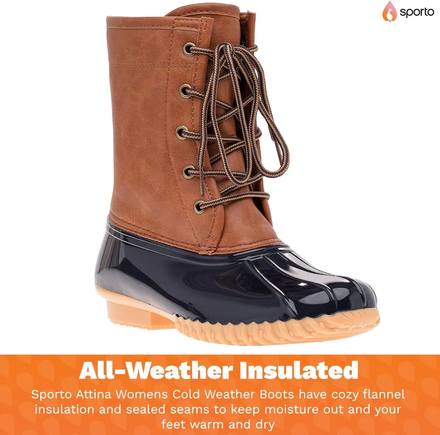 sporto Women's Bootie Rain Boot