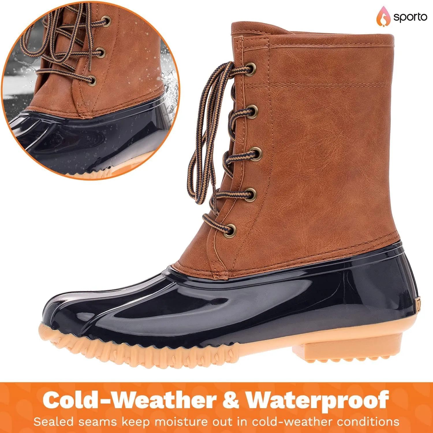 sporto Women's Bootie Rain Boot