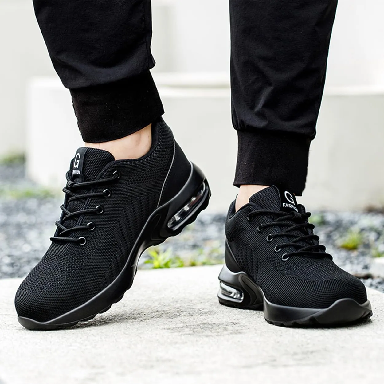 Steel Toe Sneakers for Men Women Lightweight Work Shoes Slip Resistant Safety Shoes Indestructible Construction Shoe