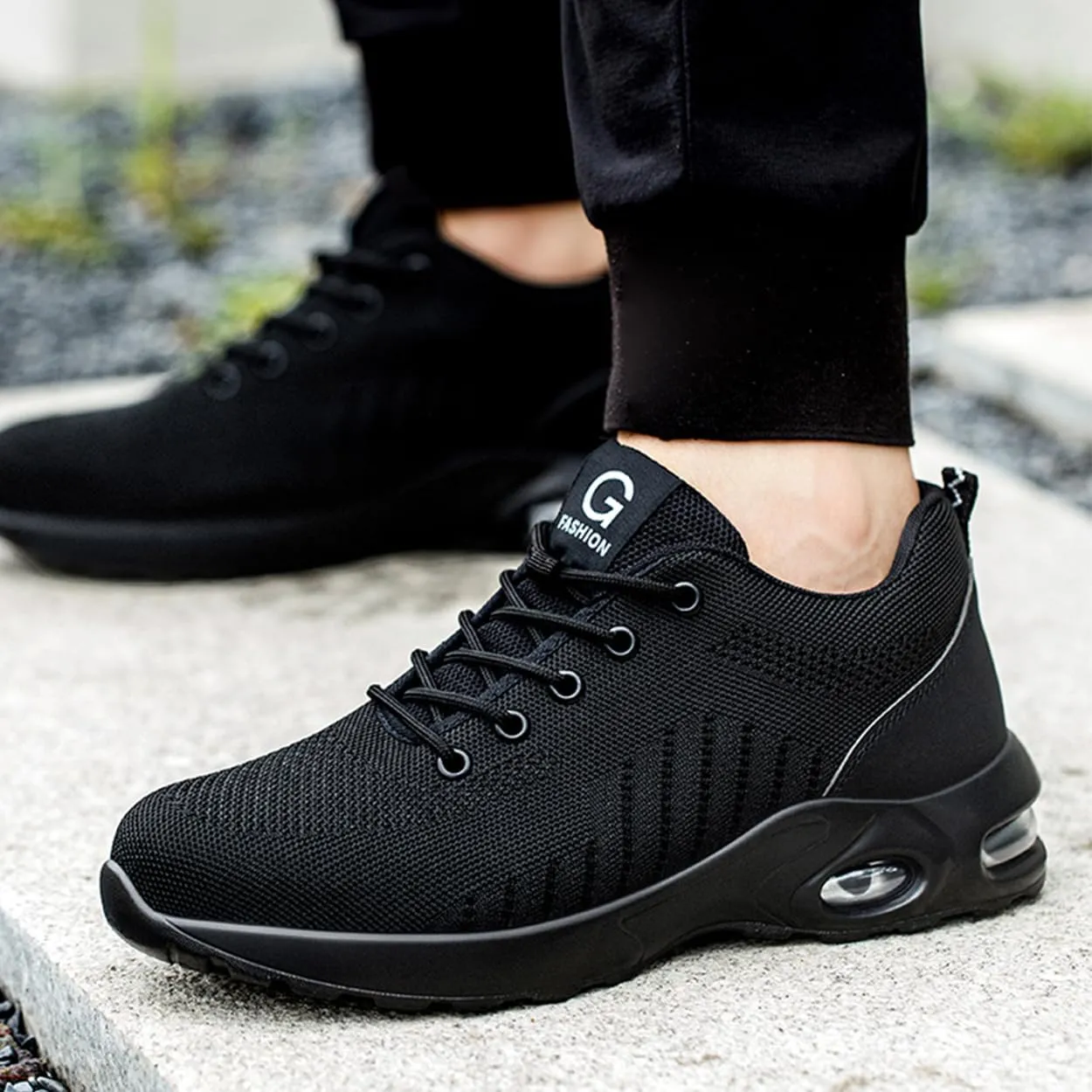 Steel Toe Sneakers for Men Women Lightweight Work Shoes Slip Resistant Safety Shoes Indestructible Construction Shoe