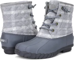 STQ Duck Boots for Women Waterproof Winter Boots Quilted Snow Boots