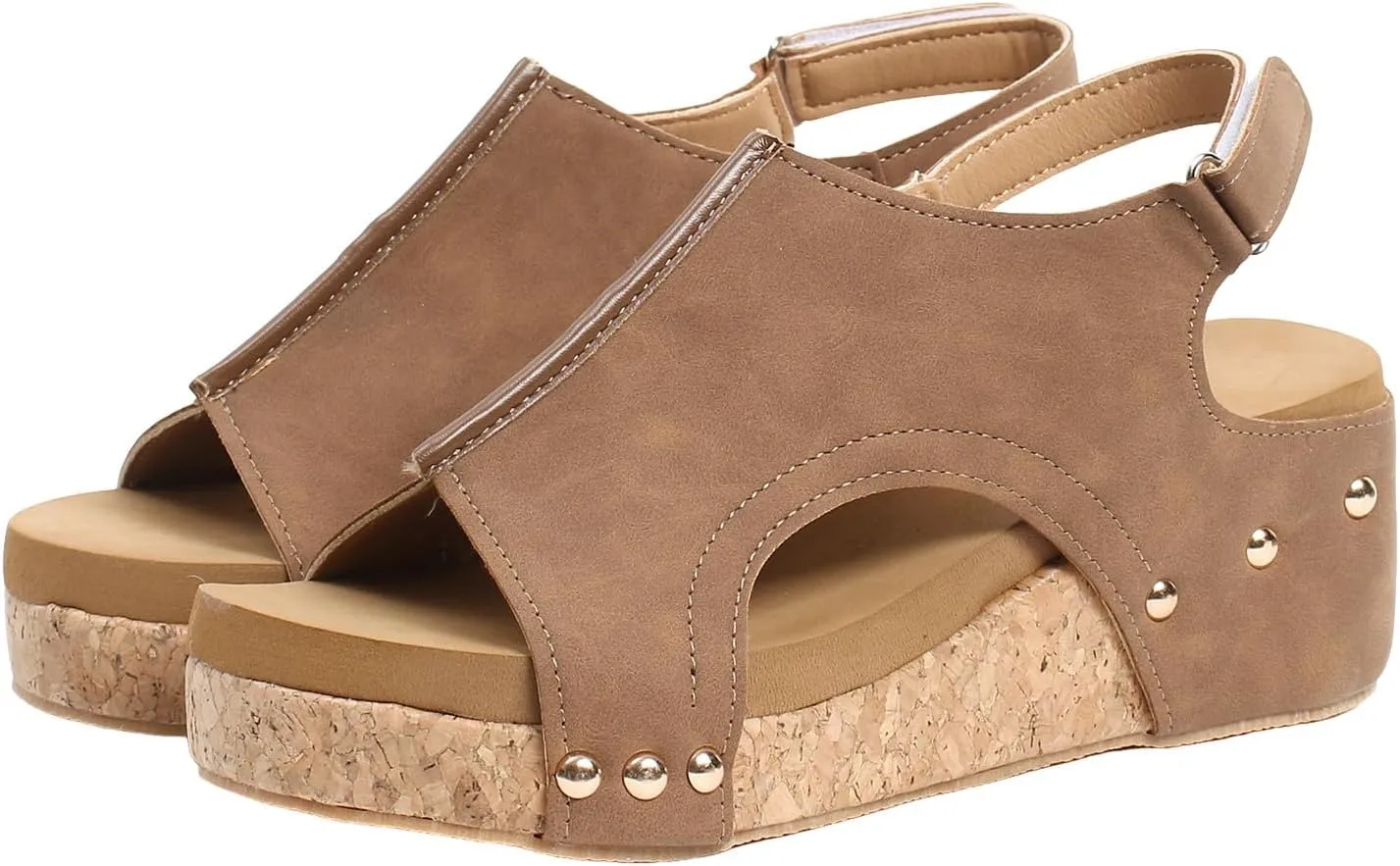 Summer Sandals for Women 2025,Wide Width Wedge Platform Heels Sandals with Ankle Strap Open Toe Wedges Comfortable Casual Dressy Summer Shoes