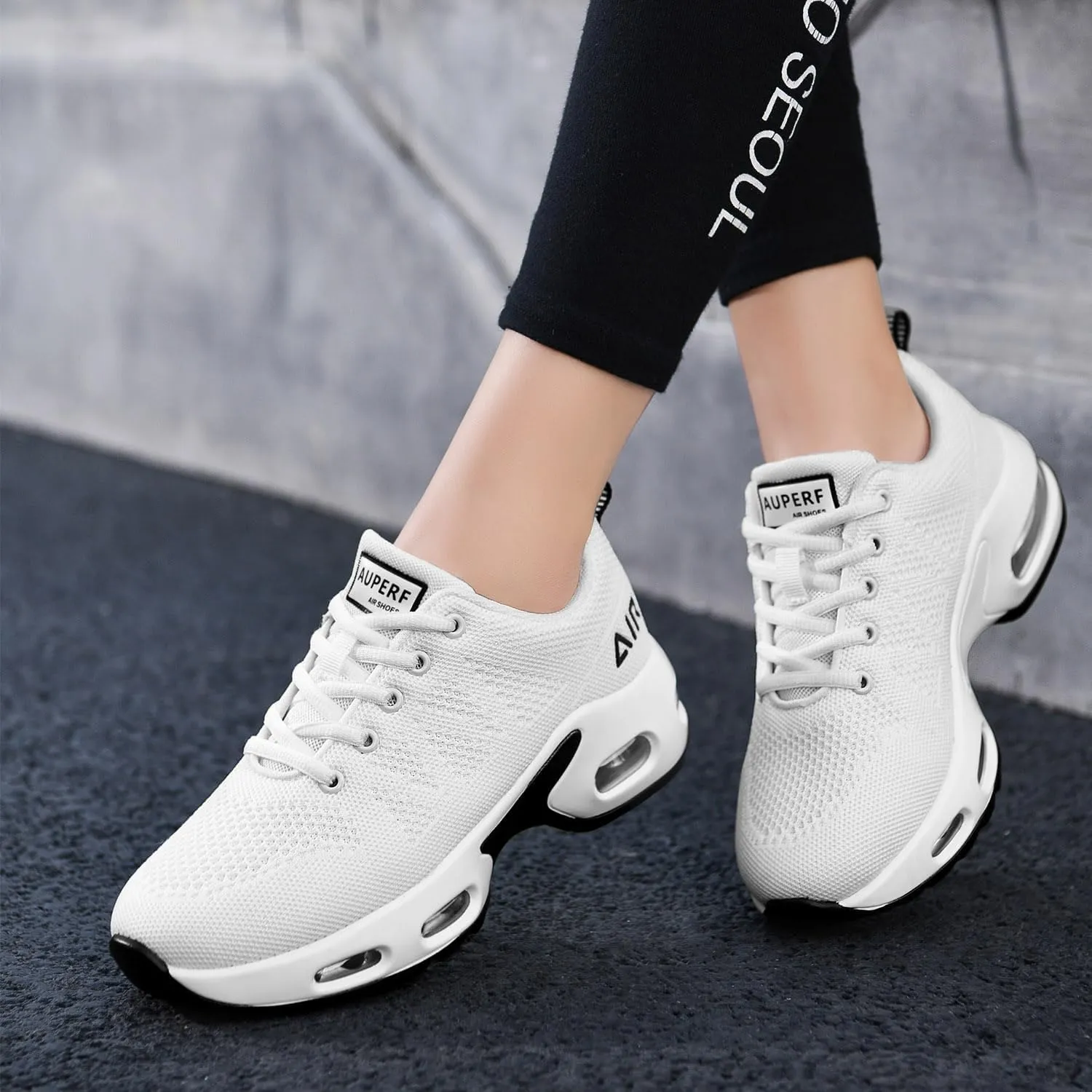 SURRAY Women's Air Running Shoes Walking Tennis Sneakers Non-Slip Athletic Fashion Casual Light Shoes(US5.5-11 B(M)
