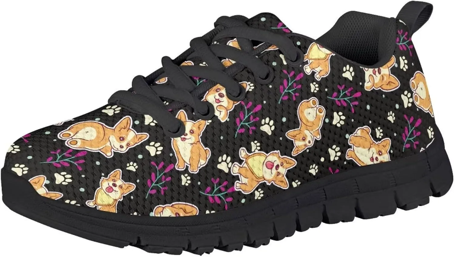 SYtrade Kid Boys Girls Shoes Running/Walking Sports Sneakers Black Sole