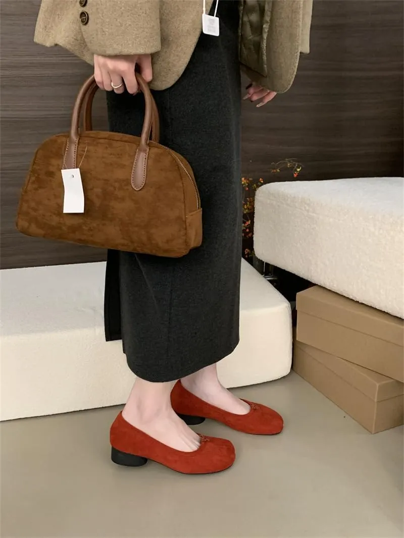 Tabi Shoes Loafers Low Heel Chunky Block Heels Split Toe Slip on Women Girls - Neutral Cute Casual Comfortable Walking Lightweight Running Tennis & Racquet Sport Business Office Standing All Day
