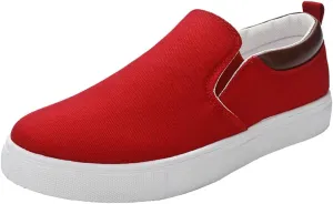 tazimall Men's Large Size Canvas Shoes, Slip on Flat Loafers