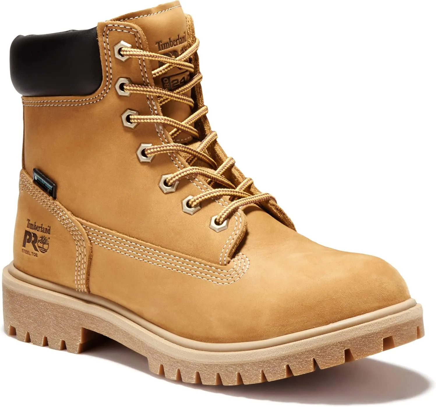 Timberland PRO Women's Direct Attach 6 Inch Steel Safety Toe Insulated Waterproof Industrial Work Boot