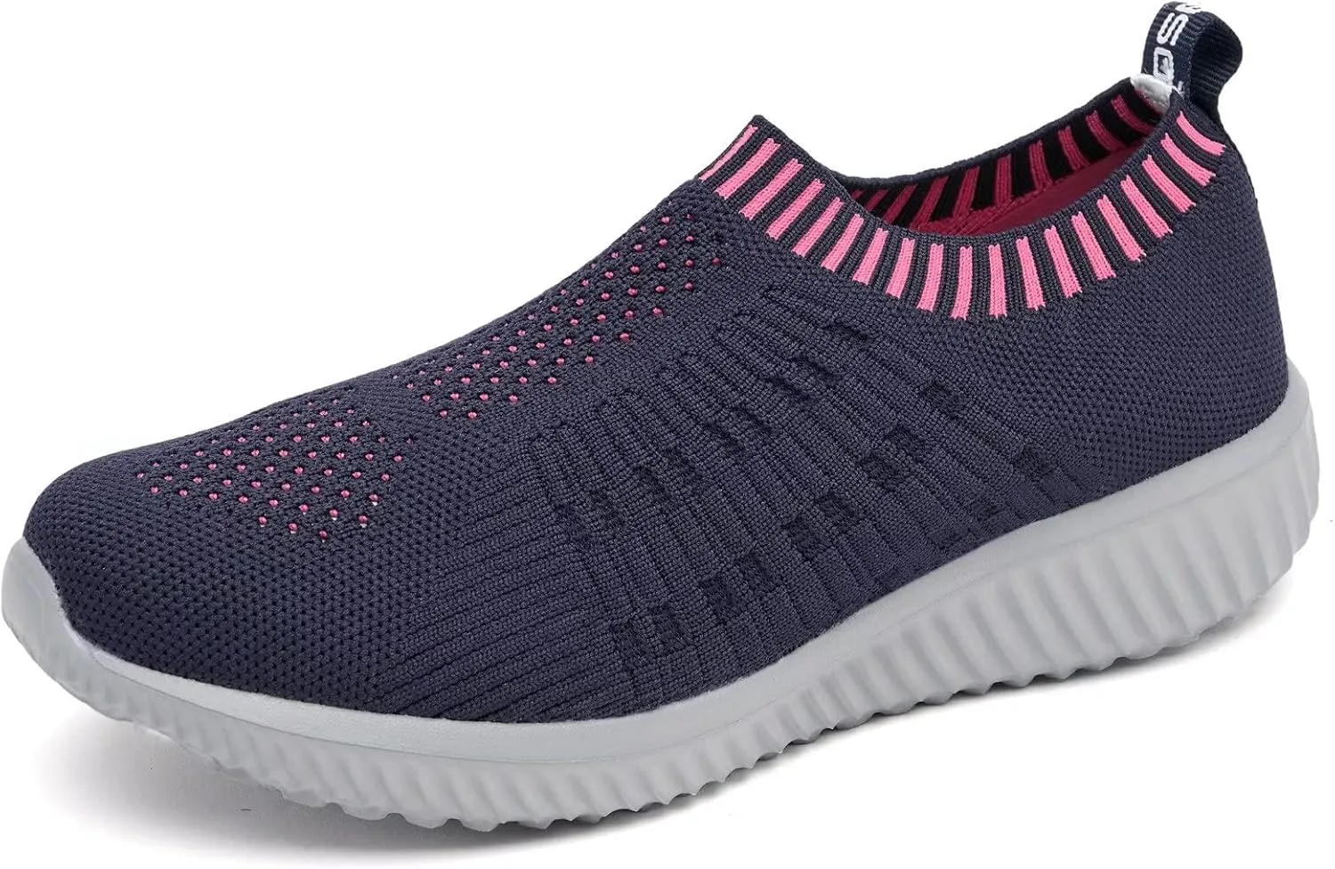 TIOSEBON Women's Athletic Walking Shoes Slip On Casual Mesh-Comfortable Tennis Workout Sneakers