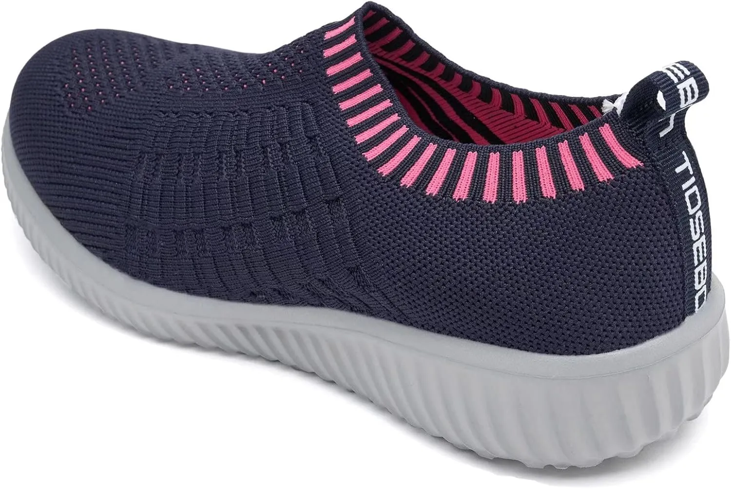 TIOSEBON Women's Athletic Walking Shoes Slip On Casual Mesh-Comfortable Tennis Workout Sneakers
