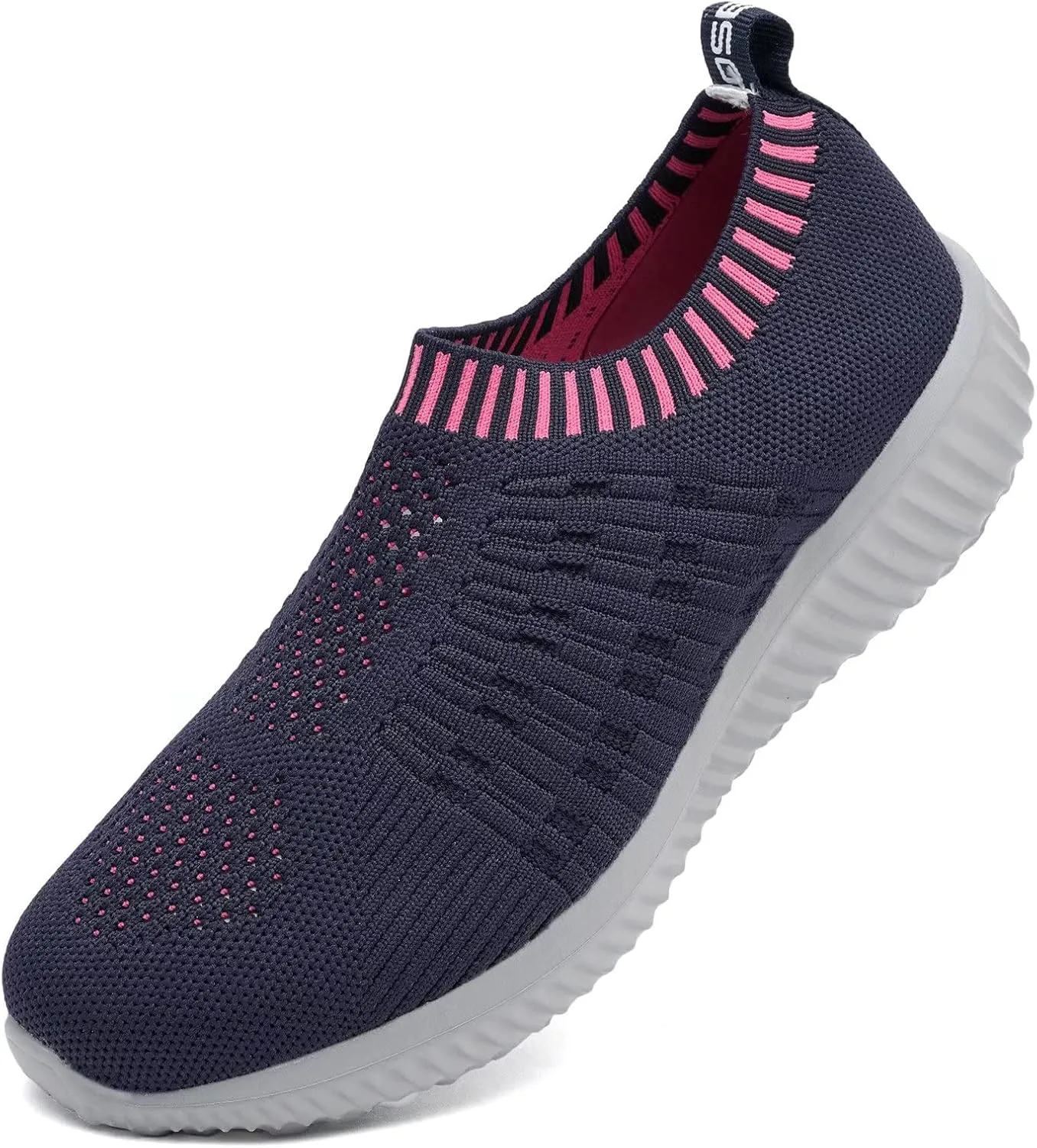 TIOSEBON Women's Athletic Walking Shoes Slip On Casual Mesh-Comfortable Tennis Workout Sneakers