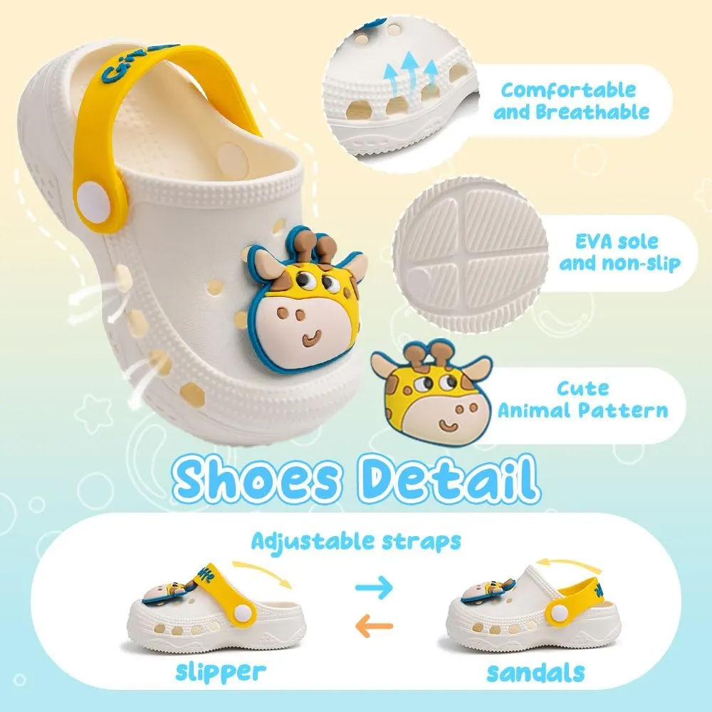 Toddler Kids Boys Girls Cute Garden Water Clogs Slip On Sandals Slides Lightweight Slipper Outdoor Summer Swimming Pool Infant Children Beach Pool Shoes